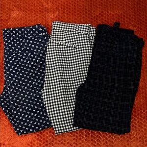 Stylish women’s Bottoms - Navy/White, Black/White, and Plaid